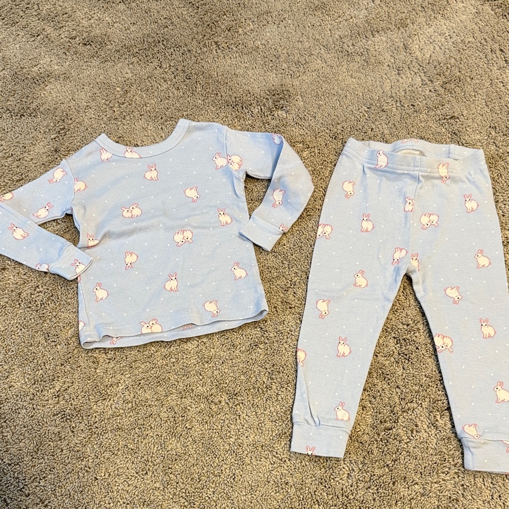 🐰 GAP Bunny Print Kids cotton Pajama Set